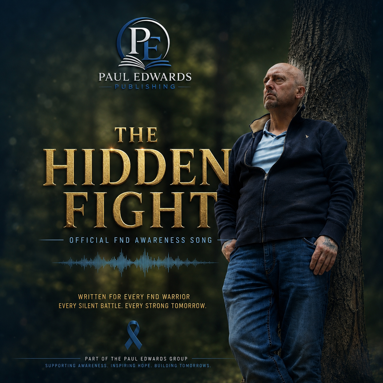 The Hidden Fight – Official FND Awareness Song cover art by Paul Edwards Publishing